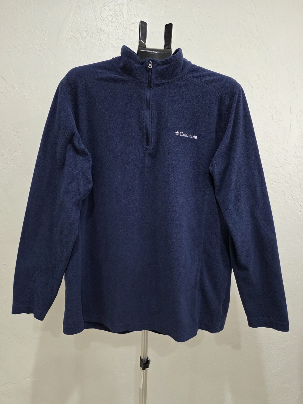 Columbia Men's Navy Quarter-Zip Fleece Pullover